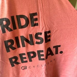 Cyclebar tank- Ride, Rinse, Repeat size small